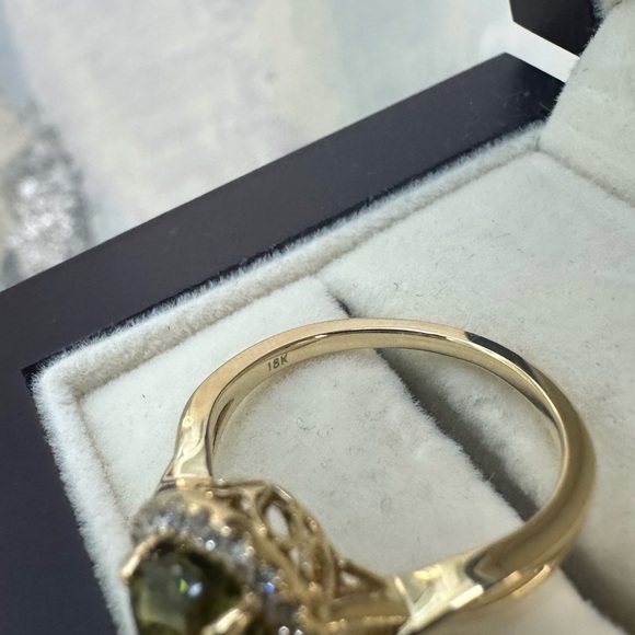 NWT Iliana 18k Sphene and Diamond Ring - Picture 2 of 5